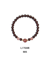 Liyuan | Natural Purple Garnet & Strawberry Quartz Bracelet – Love & Vitality